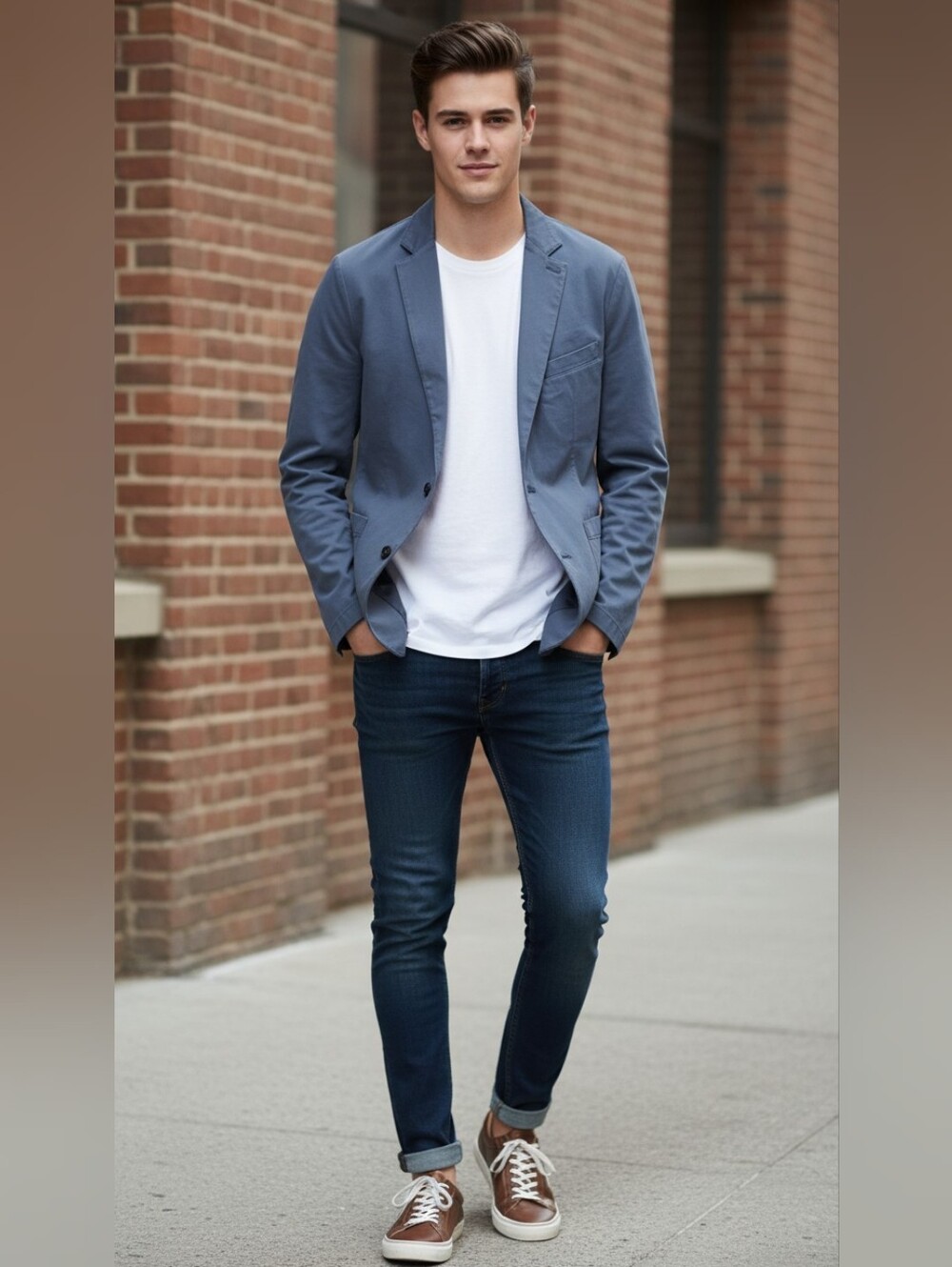 Abercrombie & Fitch Men's Slate-Gray Casual Blazer NWT Size L